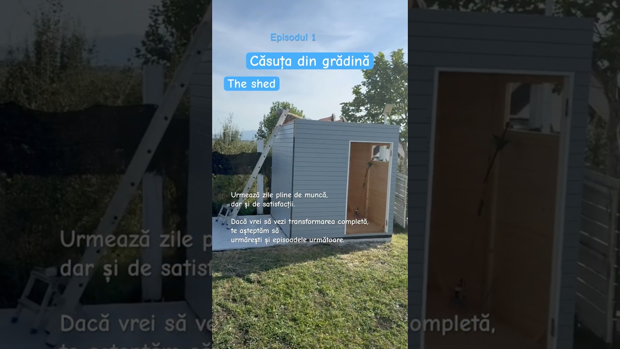 Începem construcția. The shed. EP 1.  