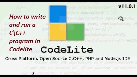 How To Write C \ C++ Code in Codelite Editor