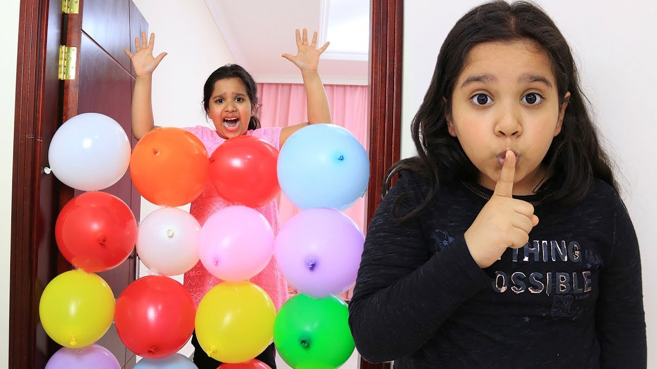 Shfa Sweet Funny Prank على أختها بالبالونات يوتيوب رضاعة طفل يوتيوب الرضاعة الطبيعية