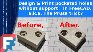 3D printing - Design pocketed holes that don