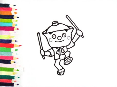 アンパンマンイラスト 描けたらうれしい てんどんまんの絵の描き方 How To Draw Anpanman Youtube