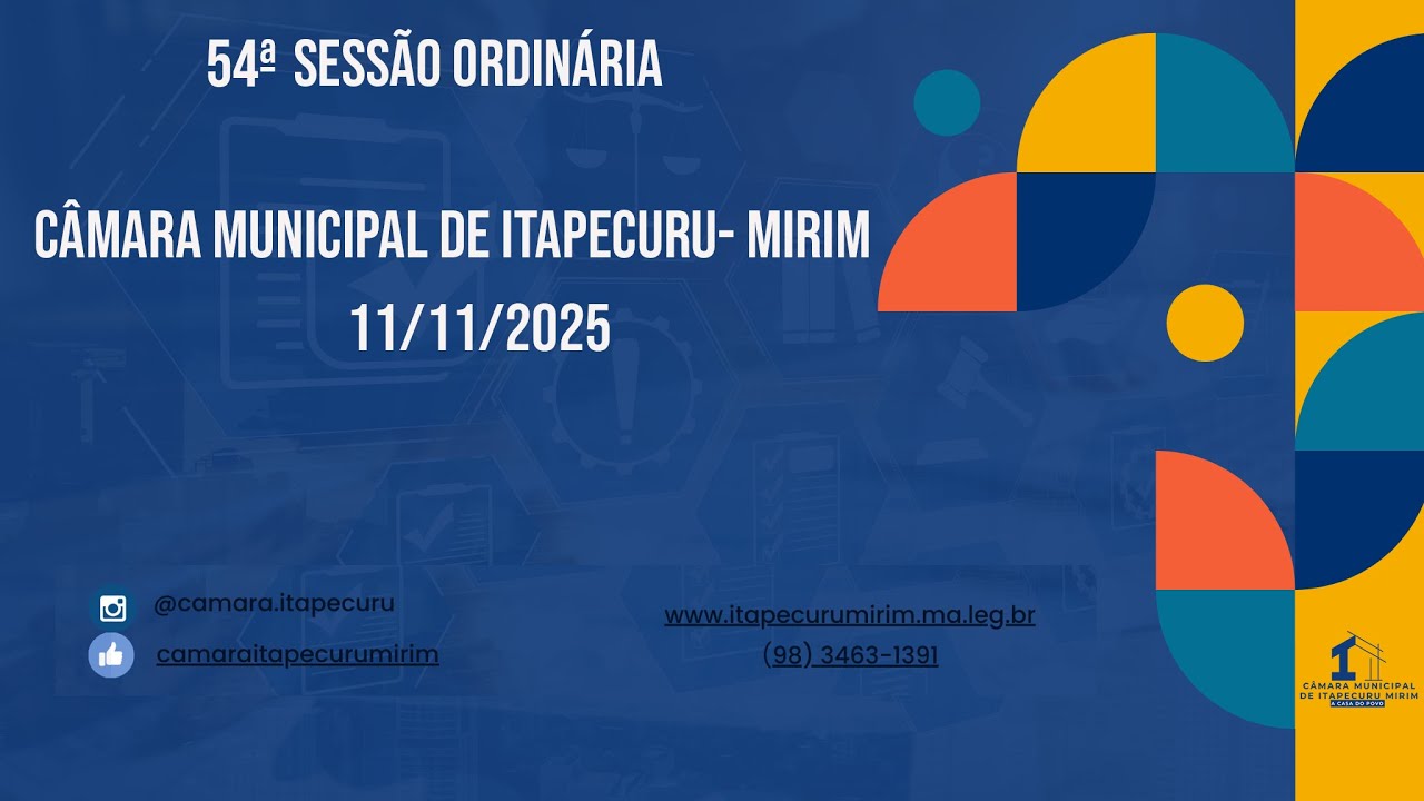 CÂMARA MUNICIPAL DE ITAPECURU-MIRIM 11/11/2025