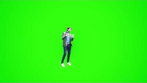 man thinking green screen  realistic 3D🔔 people rendering green screen free download