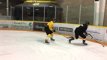 Jack McIntosh | puck protection, fake cycle mohawk, and net drive drill | BWC Hockey Academy