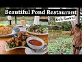 Beautiful Pond Restaurant in Koh Samui, Thailand. Baan Bo Ran Village