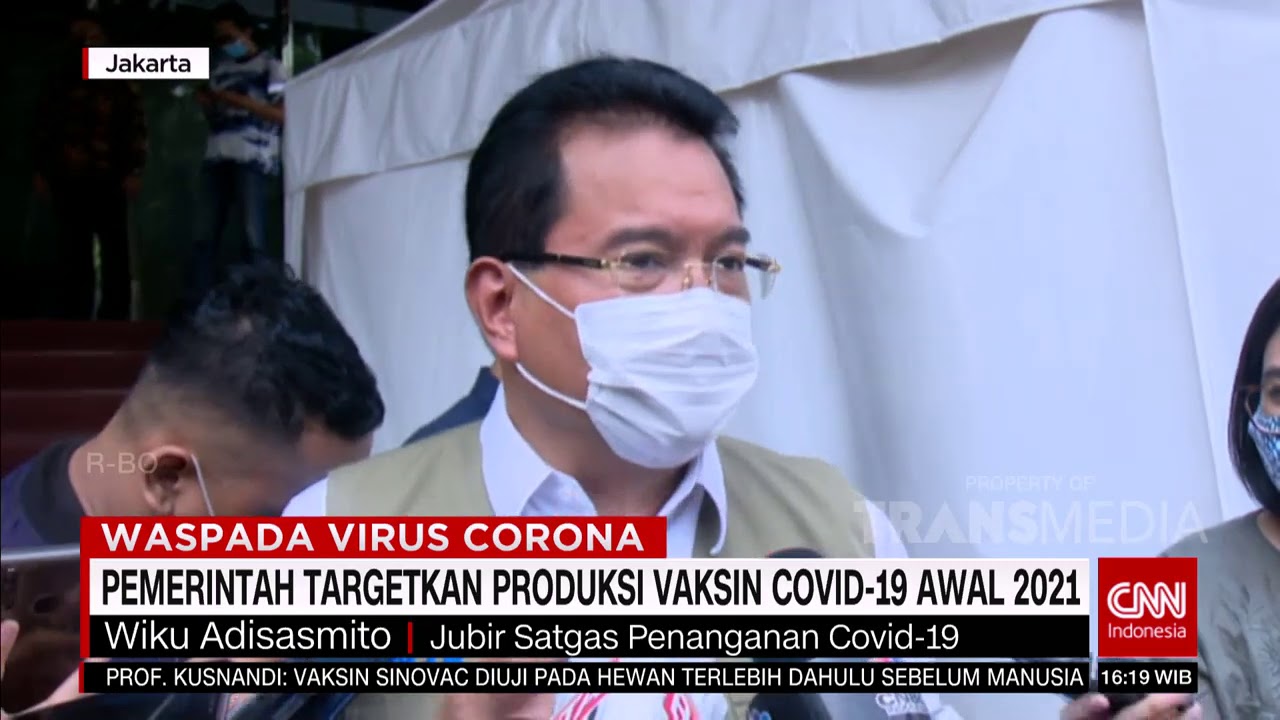 Pemerintah Targetkan Produksi Vaksin Virus Corona Awal 2021 | COVID-19