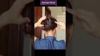 Messy Hairstick updo for long hair #shorts #hairstylediaries