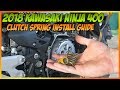 2018-2021 Kawasaki Ninja 400 / Z400 HD Clutch Spring Install & Review