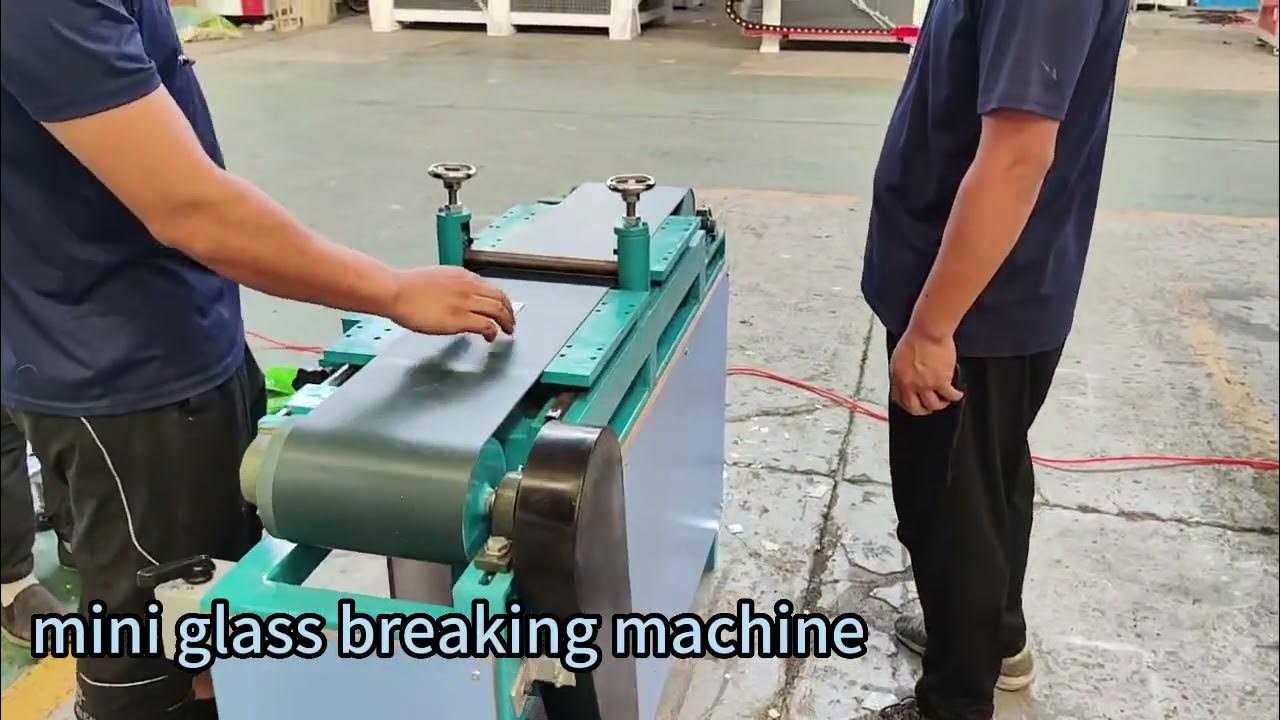 small glass breaking machine YouTube