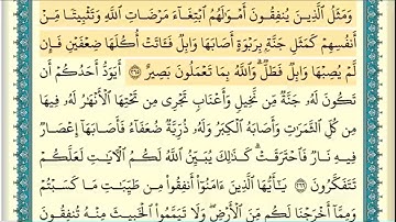 سورة البقرة (صفحة ٤٥) من آية ٢٦٥ إلى آية ٢٦٩ | الشيخ إبراهيم الأخضر
