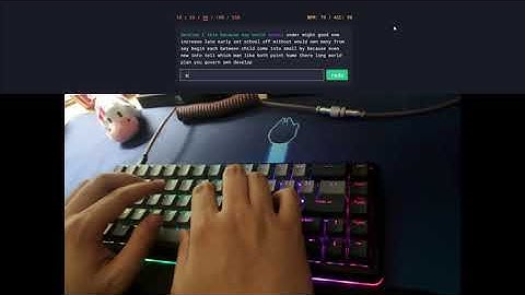 Drop Alt High Profile Typing test