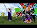 Asriel Dreemurr VS Xans, Seraphim Sans, Cartoon Cat, Dust Sans, Pirate Sans, and Epic Sans[MCPE/BE]