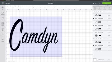 Welding Script Font in Cricut Design Space