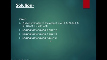 3D Transformation || Scaling Example according to origin || Computer Graphics