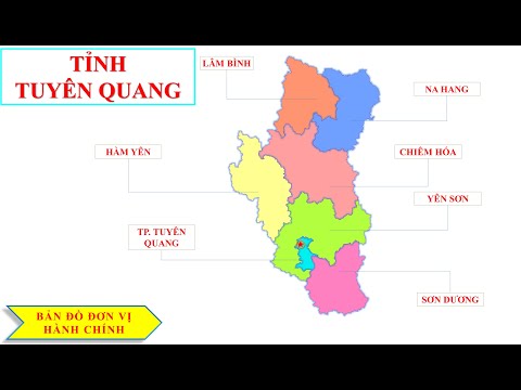 Bản đồ tỉnh Tuyên Quang -- Vị trí tỉnh Tuyên Quang trên bản đồ hành chính Việt Nam.
