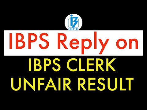 IBPS Reply on IBPS CLERK UNFAIR RESULT Grievance
