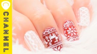 【冬ネイル】ウィンターカラーで作る♡ノルディックネイル＊ジェル＊北欧風＊定番