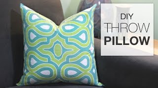 How to Sew a Throw Pillow (Tutorial)