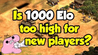 Is AoE2's starting Elo too high for new players?
