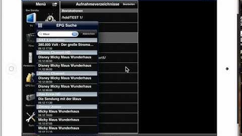 e2Remote Pro V 1.5 on iPad 2
