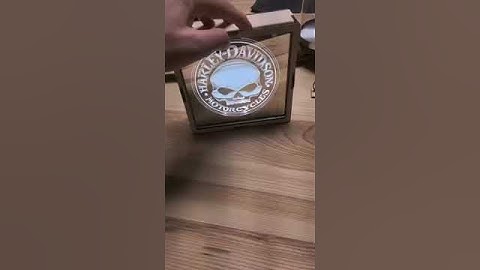 Wooden Box with Changeable Mirror engraved by Atomstack A5 Pro