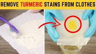 How do you remove turmeric stains?