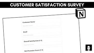 Customer Satisfaction Survey | How to create customer satisfaction survey in @Notion