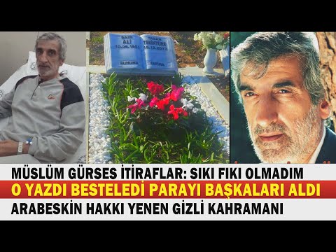 ALİ TEKİNTÜRE; Bergen'i Müslüm'ü Zirveye Taşıyan Hakkı Yenen Usta.  \