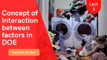 Interaction between factors of an experiment |Concept only | Design of experiment  | DOE 3