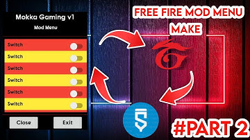 How To Make Mod Menu || Sketchware || For Free Fire || #Part_2