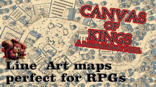 RPG Map Making with Canvas of Kings - great old school maps!