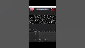 Distorted Glitch Text | After Effects Tutorial #shorts