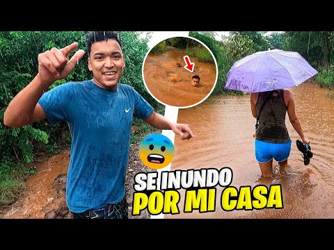 ASI LLUEVE MUY FUERTE en mi PUEBLO EL SALVADOR