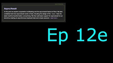 Writing an OS in Rust - Part 12e - A Better Executor