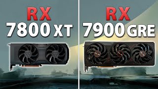 RX 7800 XT vs RX 7900 GRE - Test in 8 Games | 1440p