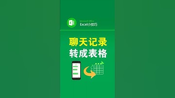 聊天记录快速转成表格 #office办公技巧 #办公技巧 #excel技巧 #表格 #职场