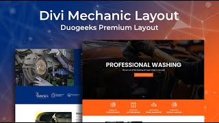 Divi Mechanic Layout - Divi Layouts By Divi Awesome