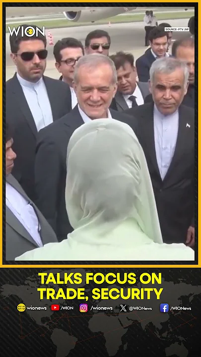 Iranian President Pezeshkian Begins First Official Visit to Pakistan | WION Shorts