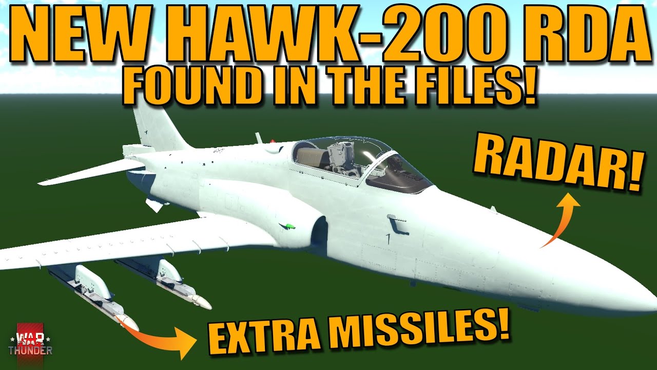 В ФАЙЛАХ НАЙДЕН НОВЫЙ HAWK 200 RDA! В файлах есть неиспользованные вещи! - War Thunder DEV