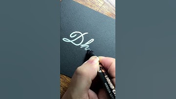 How to write ‘Dhruv’ in cursive