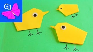 Оригами ЦЫПЛЕНОК из бумаги Оригами ЦЫПЛЕНОК из бумаги