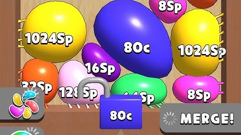 Blob merge 3d: max level 512Sp, 1024Sp, 40C, 80C unlocked ! android, iOS