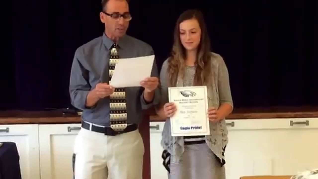 Alexandra Farfaras October 2015 Student Of The Month Award Santa