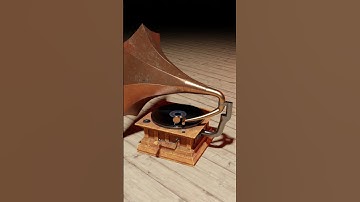 Old is Gold | Realistic 3D Gramophone