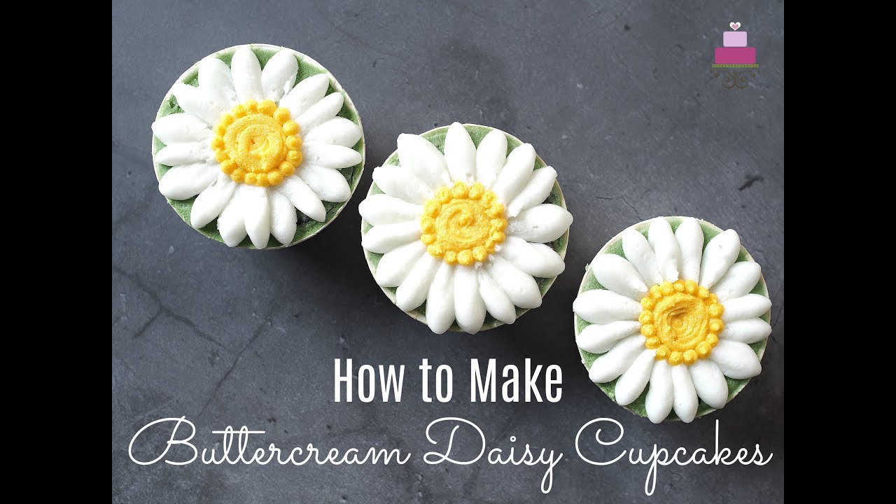 Buttercream Daisy Cupcakes Youtube