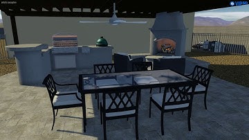 Senft Backyard Rendering- Thunderbird Pools and Spas- Phoenix Pool Builders