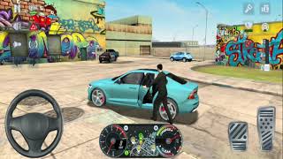 Taxi Sim 2020 | Driving Volvo Blue Passenger CAB Car | Car Games Android iOS and mobile Gameplay screenshot 5