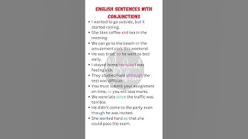 🔗 10 Sentences with Conjunctions | Learn How to Connect Ideas in English! 📚✨