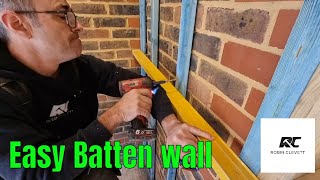 How to Batten a wall the easy way