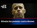 Daniel Silveira coloca cara de Moraes na tornozeleira; veja cena